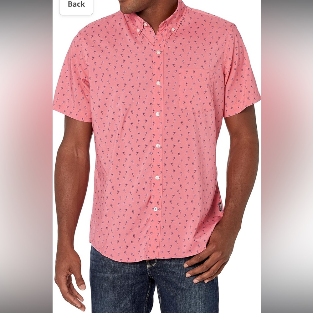 IZOD Men's Breeze Short Sleeve Button Down